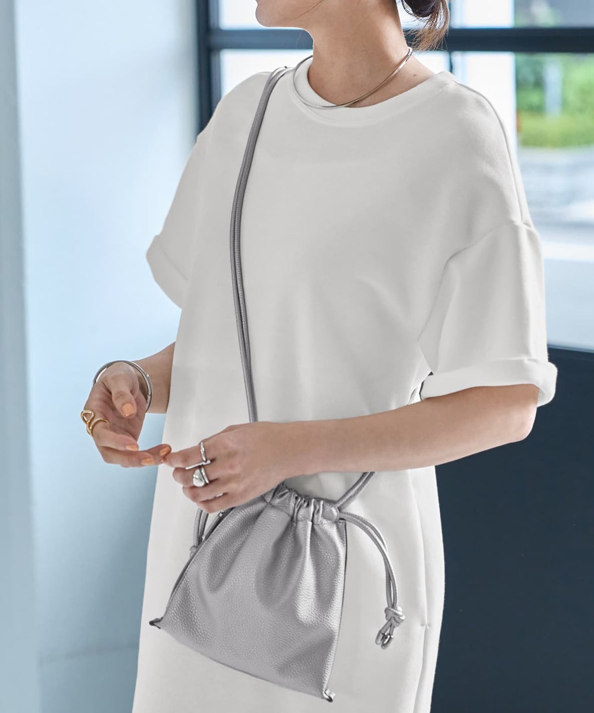 着用イメージ 166cm　02サイズ　オフホワイト