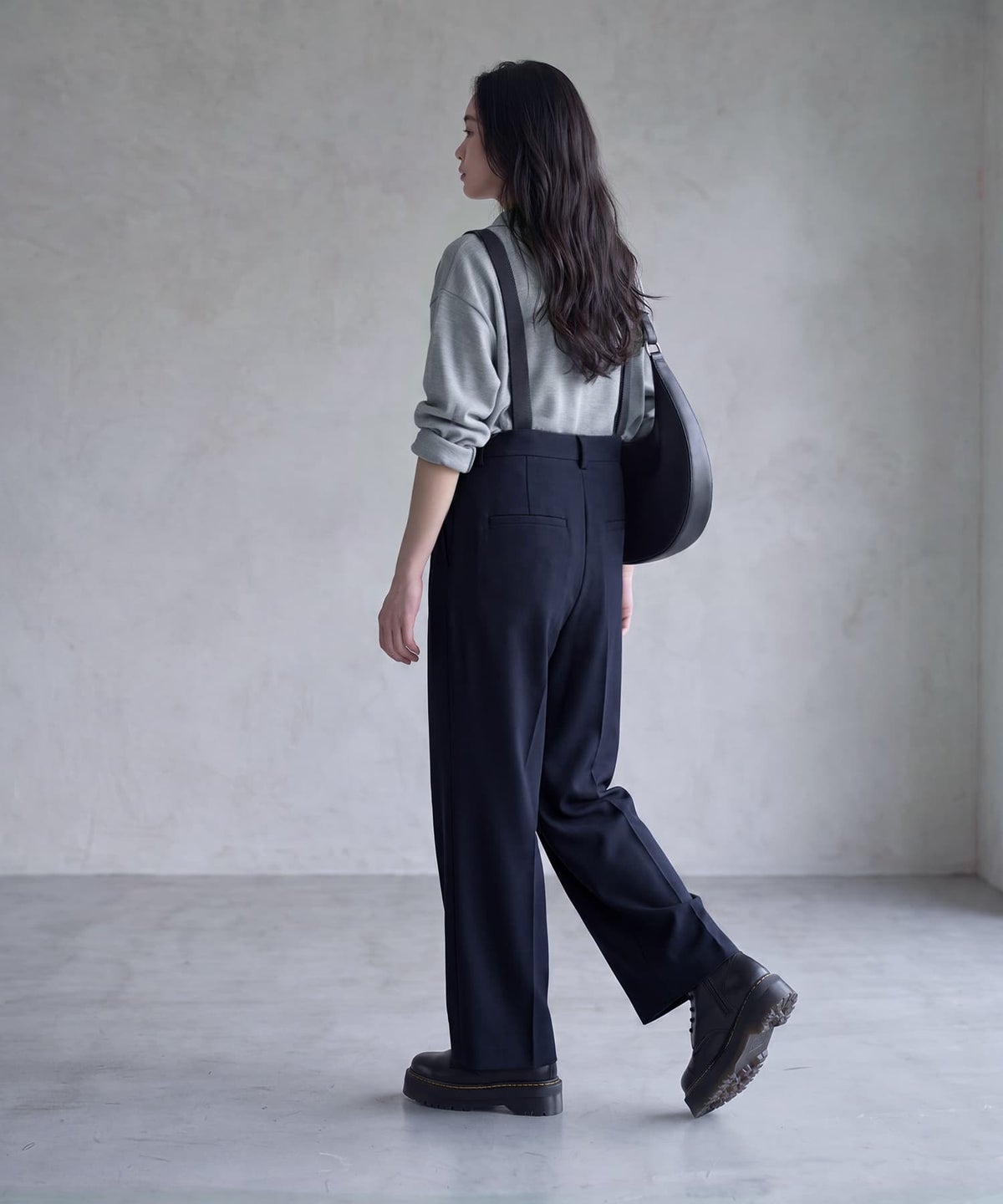 着用イメージ 170cm ネイビー