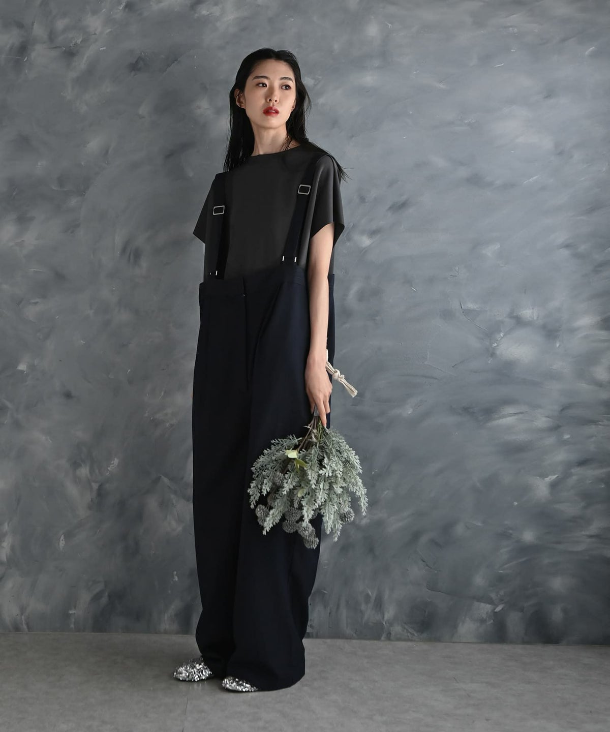 着用イメージ 175cm ネイビー