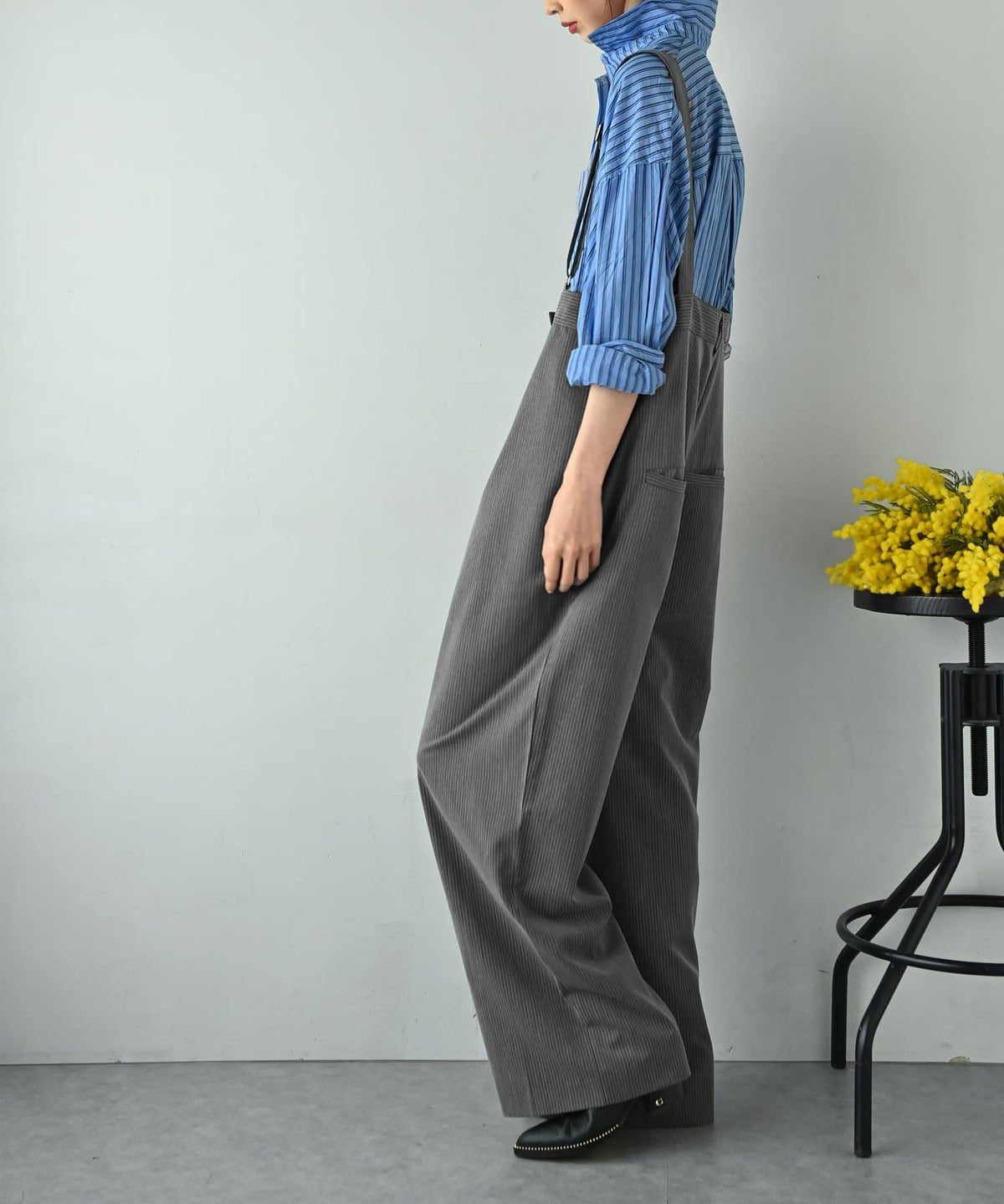 着用イメージ 175cm グレー