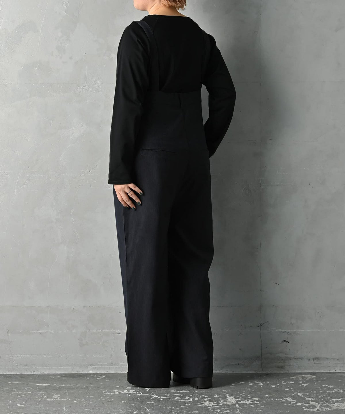 着用イメージ 163cm ネイビー