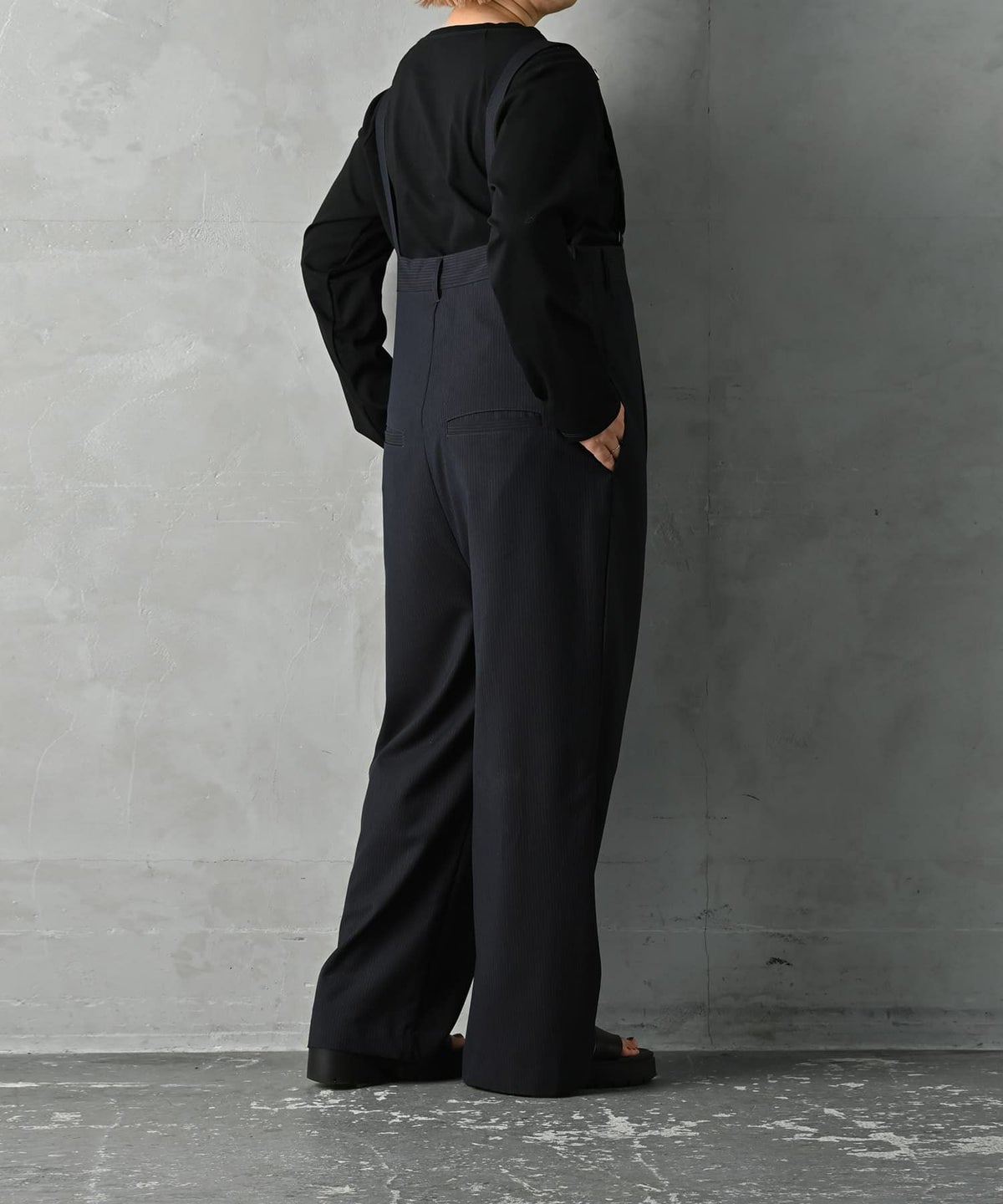 着用イメージ 163cm ネイビー