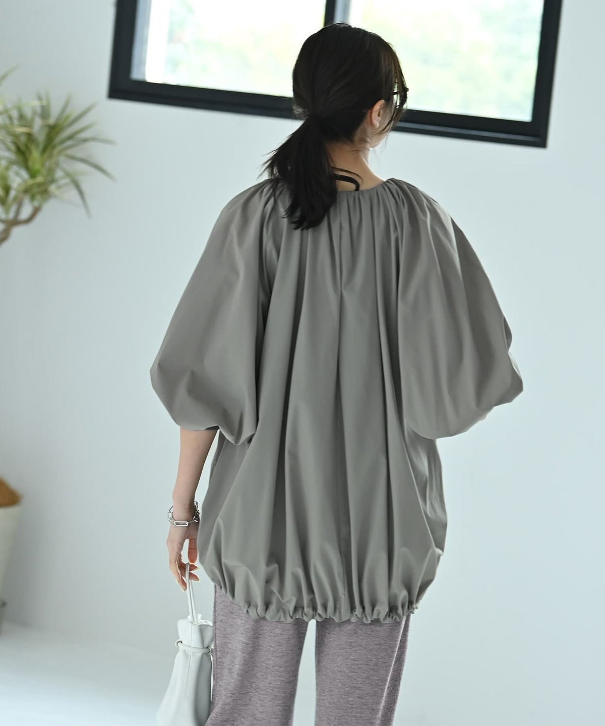 着用イメージ 170cm グレー
