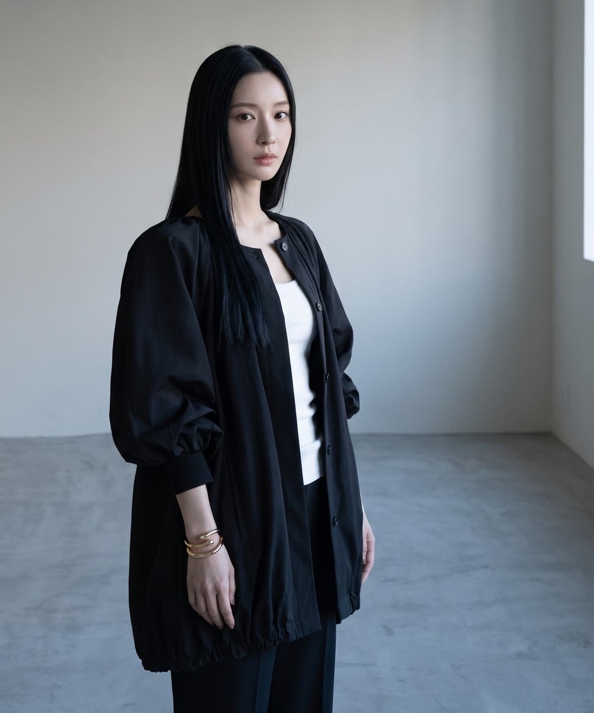 着用イメージ 170cm ブラック