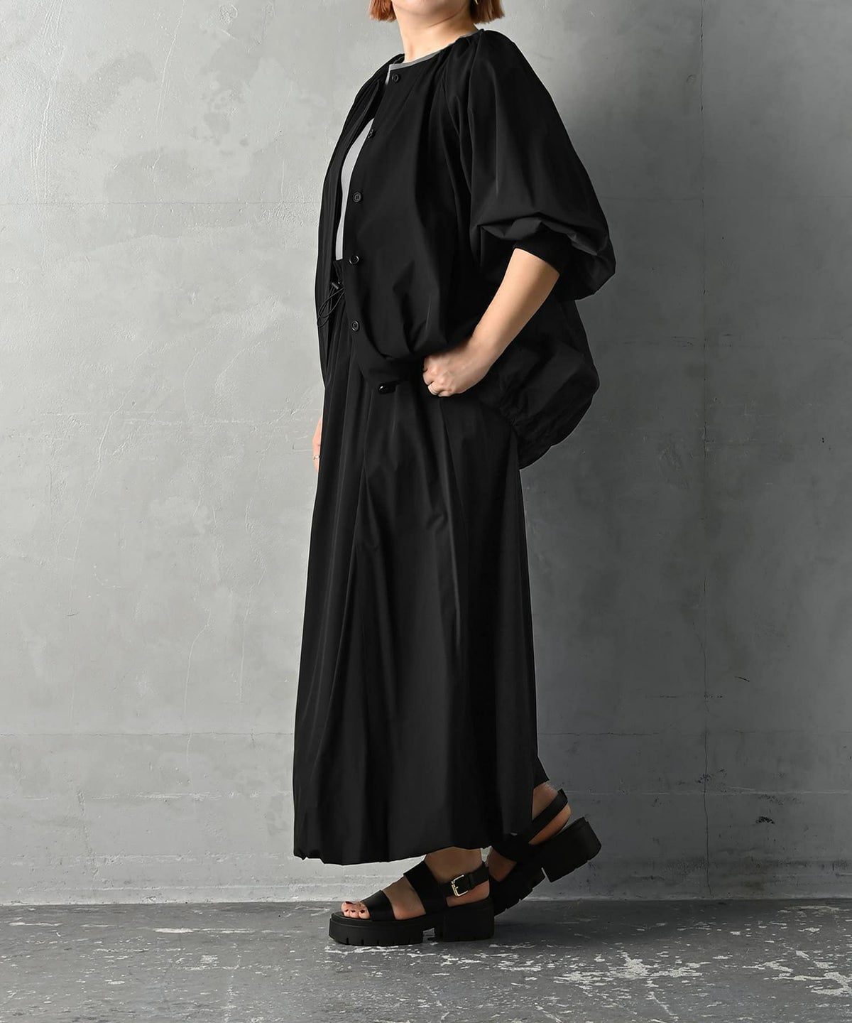 着用イメージ 163cm ブラック