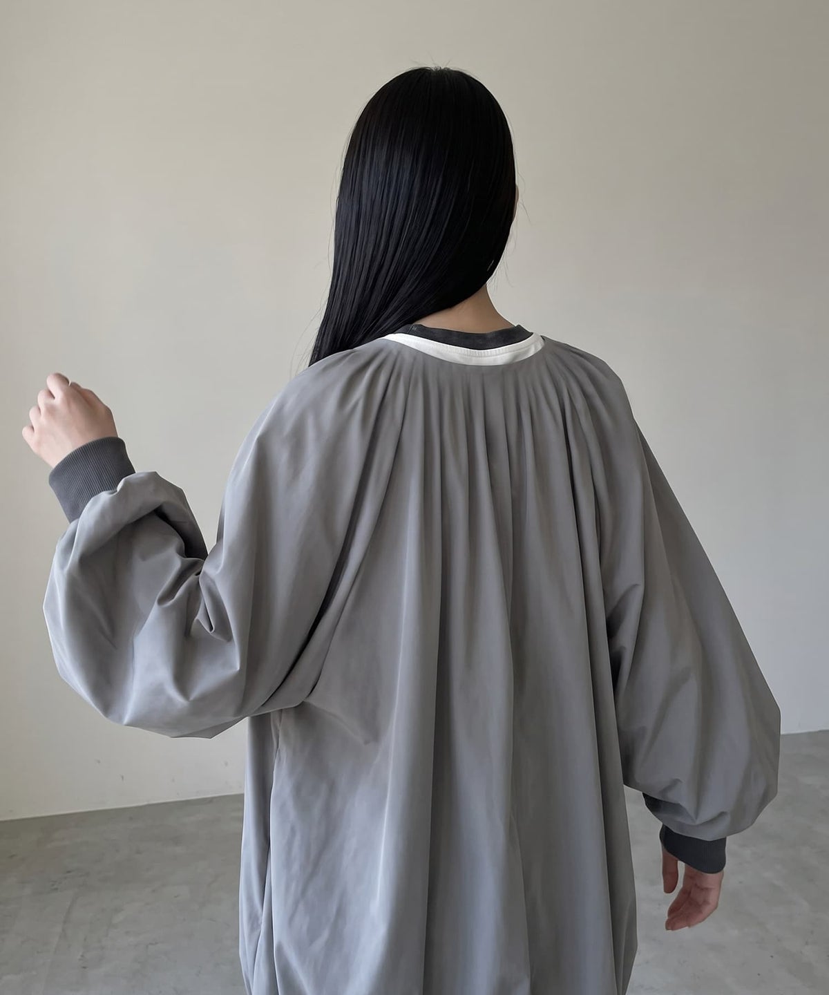 着用イメージ 170cm グレー