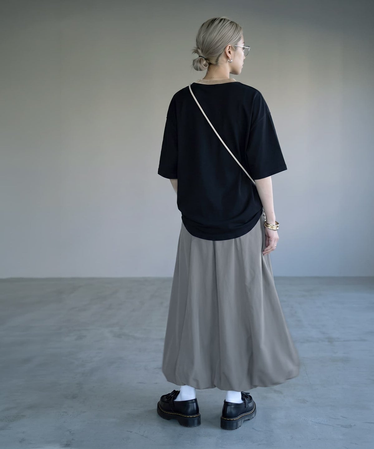 着用イメージ 170cm グレー