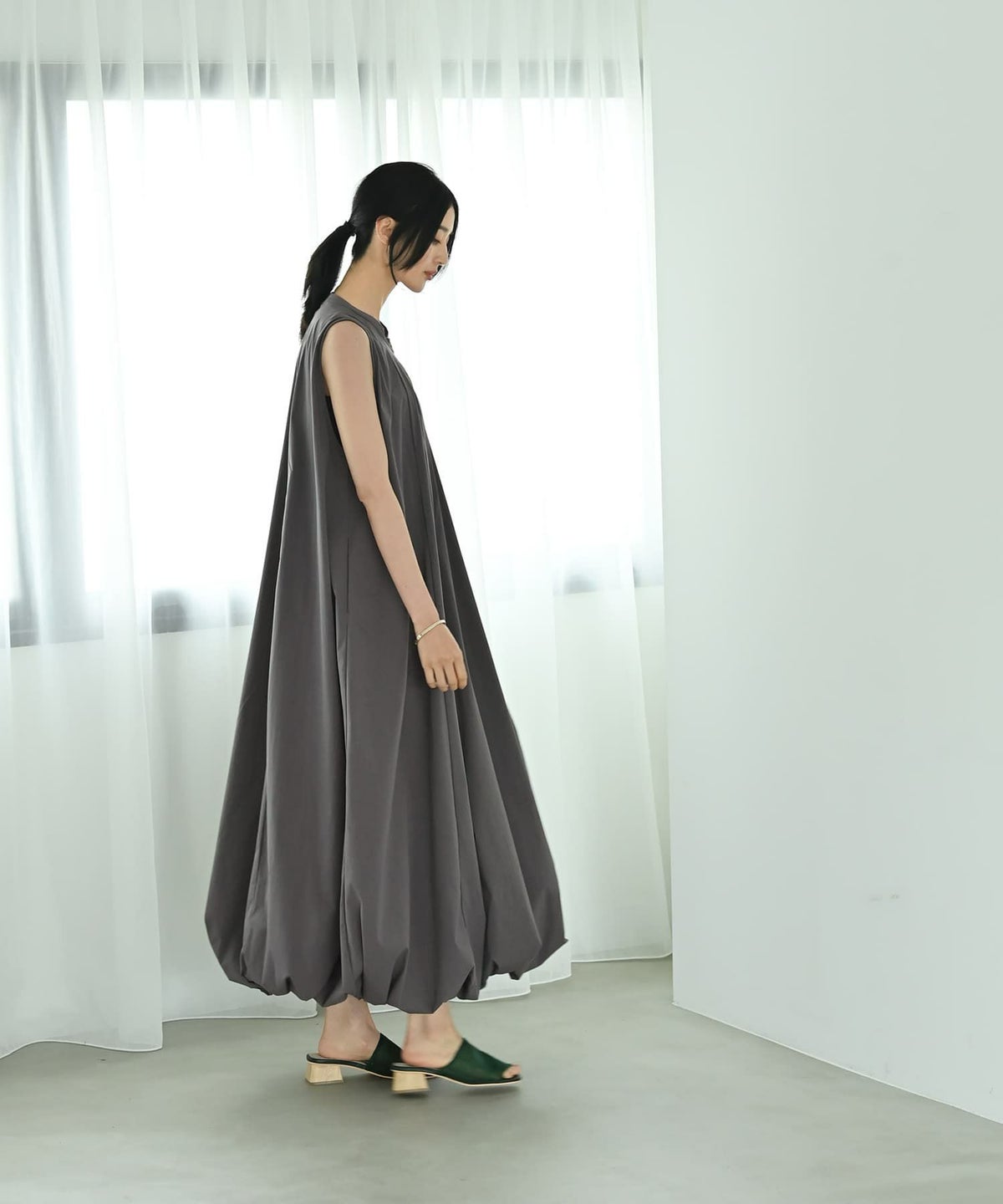 着用イメージ 170cm グレー