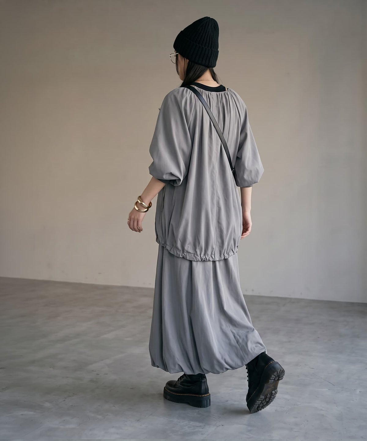 着用イメージ 170cm グレー
