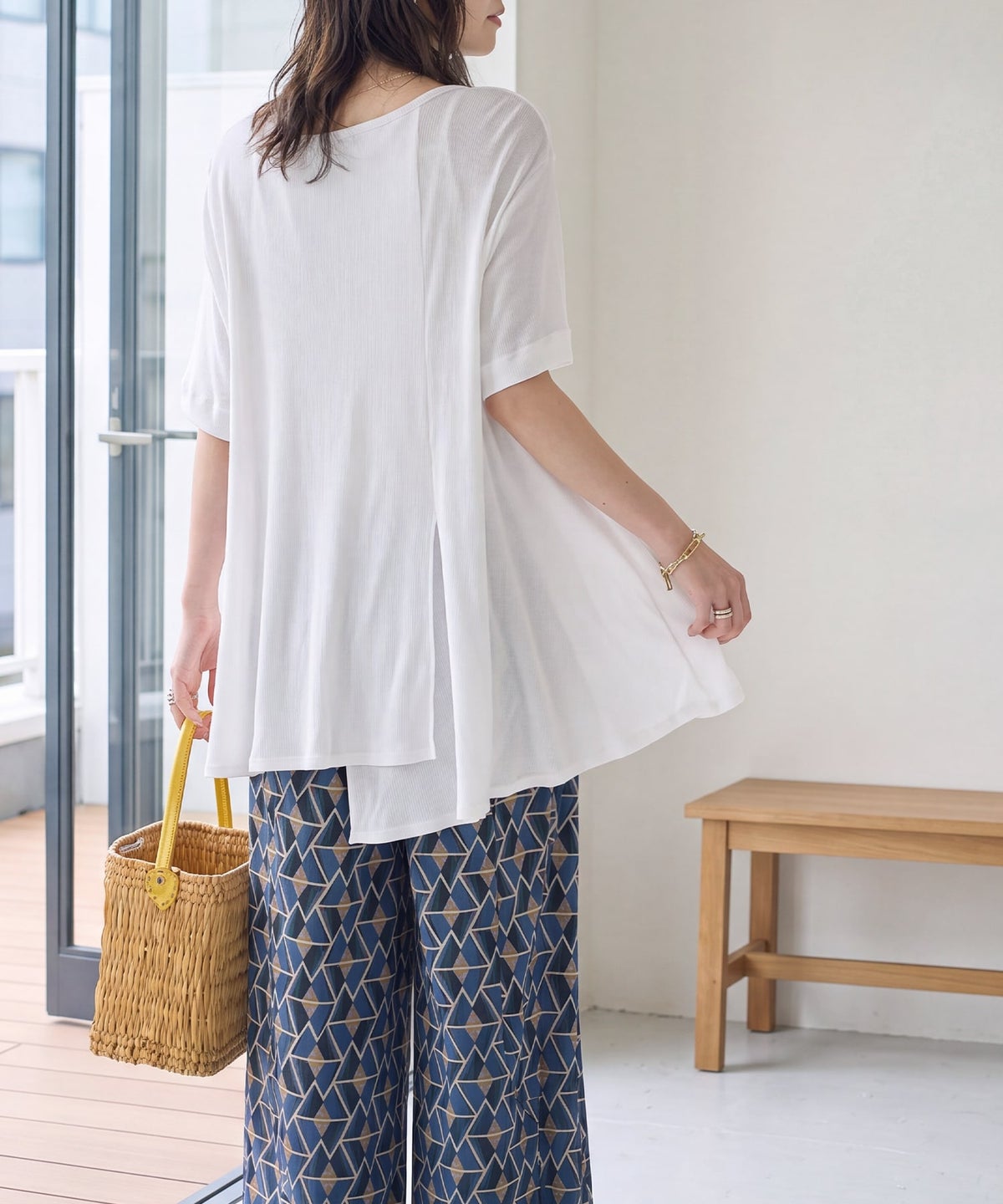 着用イメージ 163cm　ホワイト