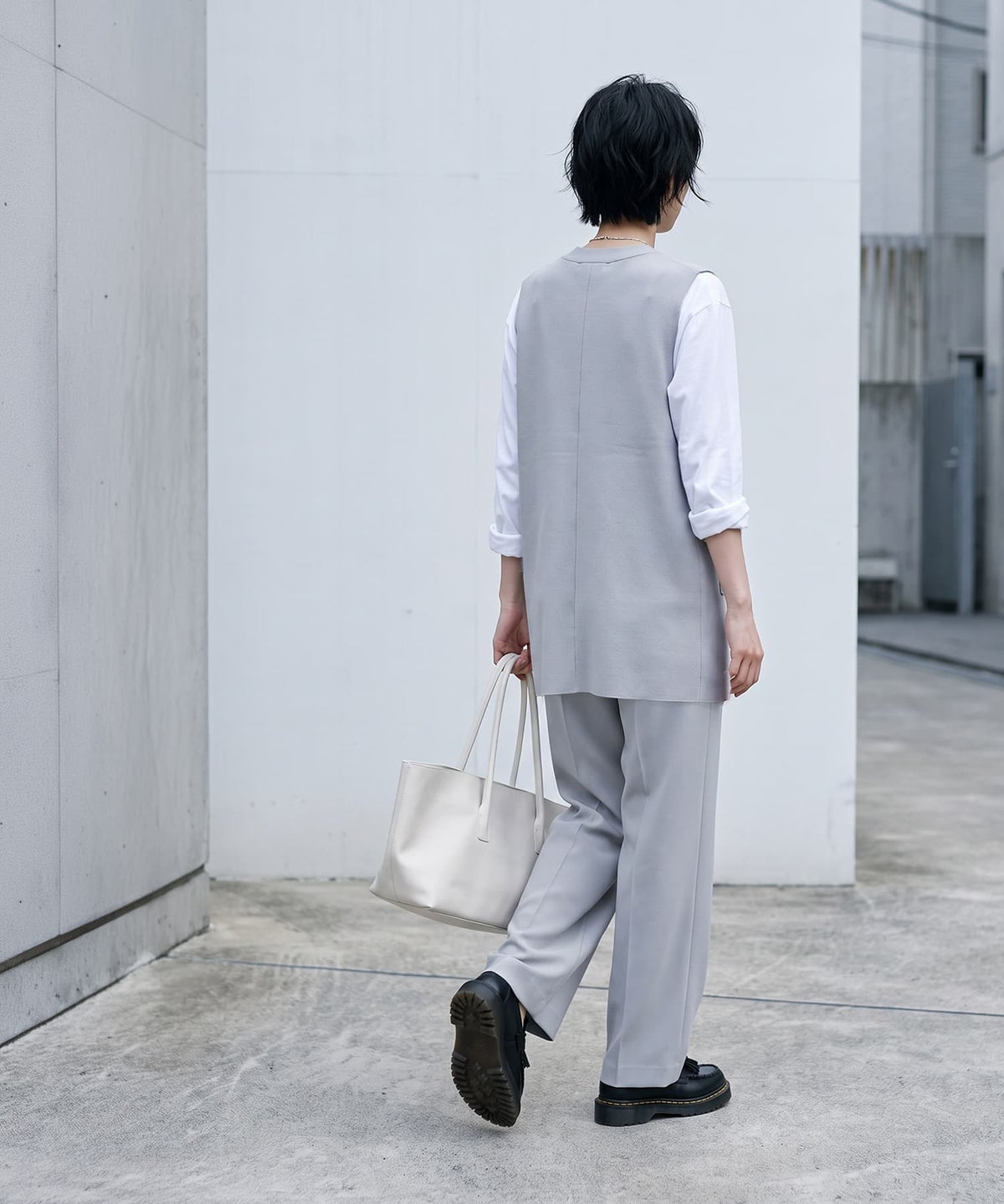 着用イメージ 170cm グレー