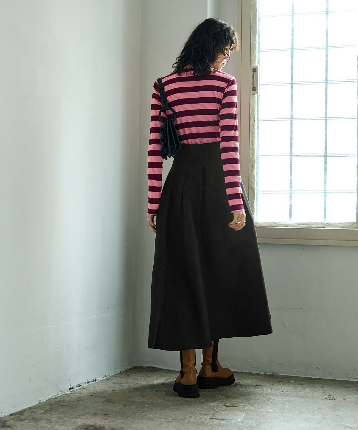 着用イメージ 167cm ブラック