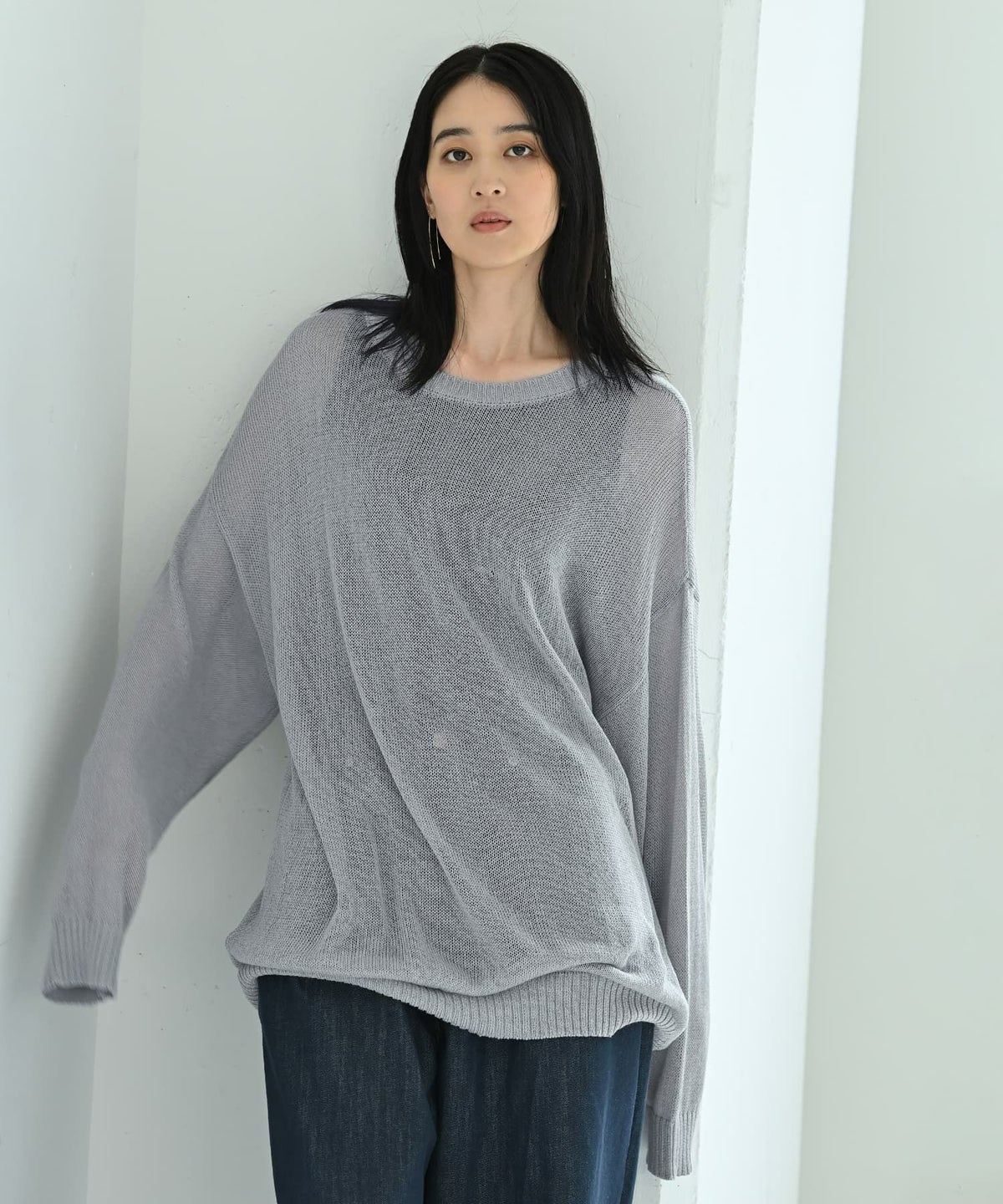 着用イメージ 170cm グレー