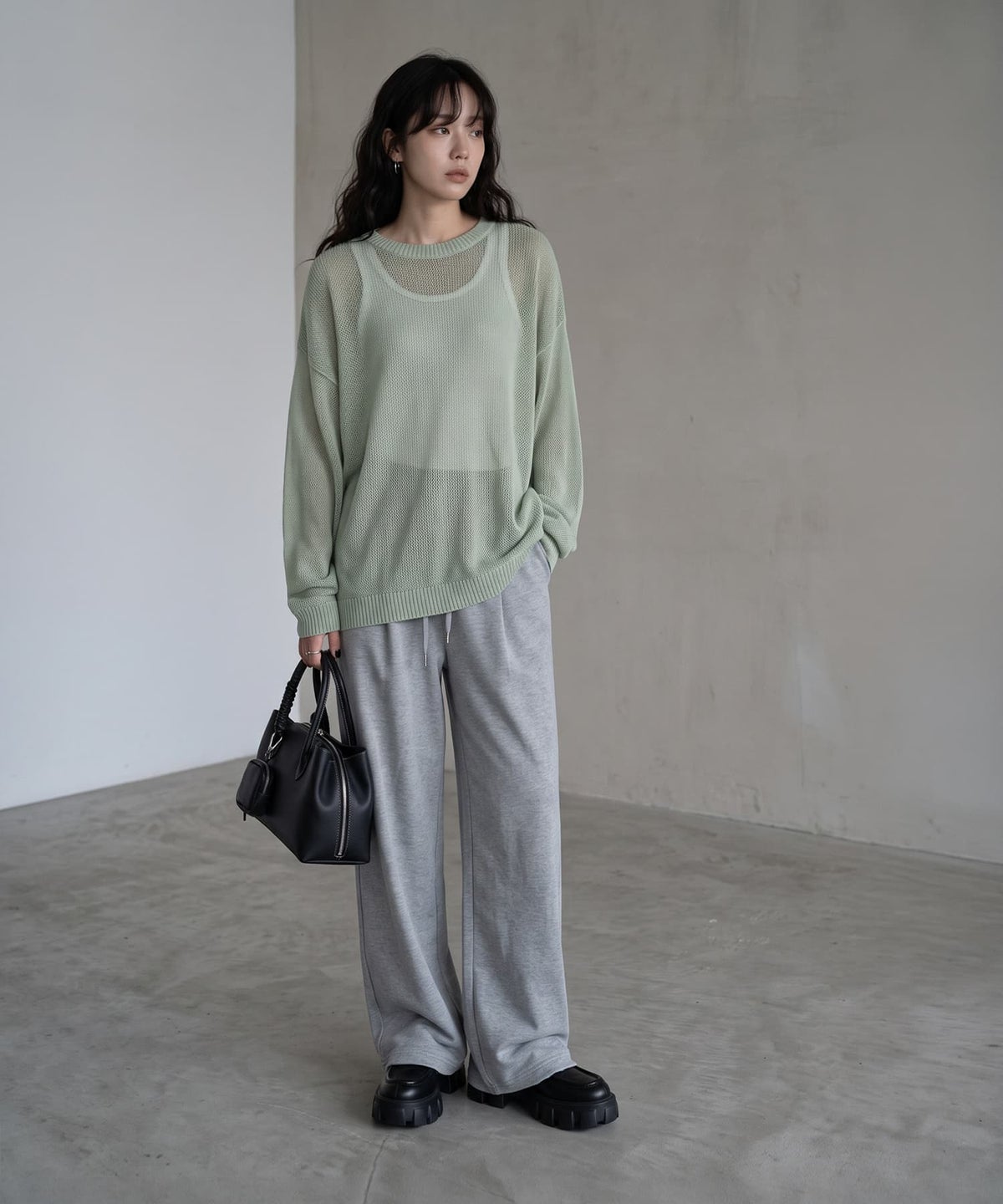 着用イメージ 170cm グリーン