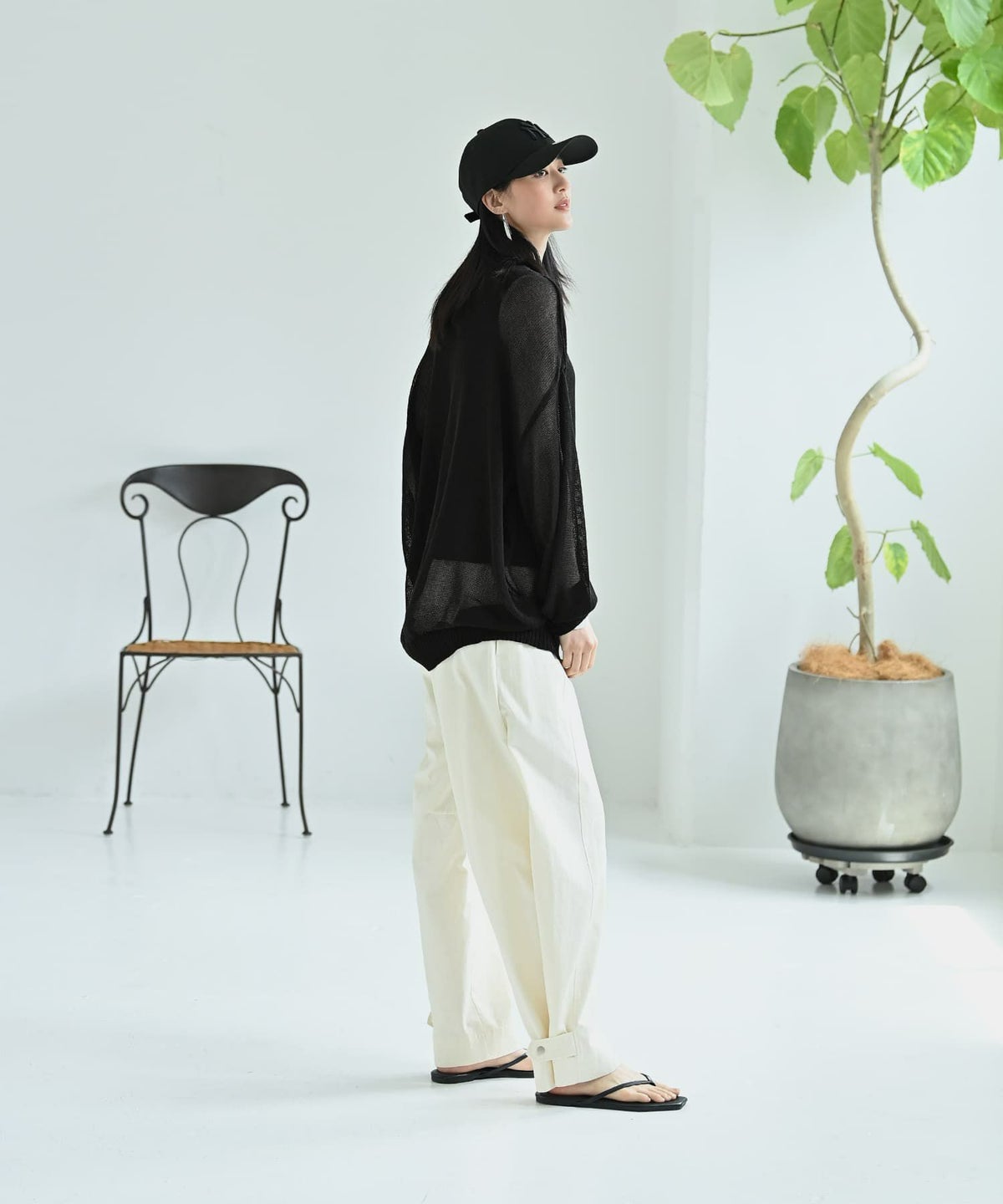 着用イメージ 170cm ブラック