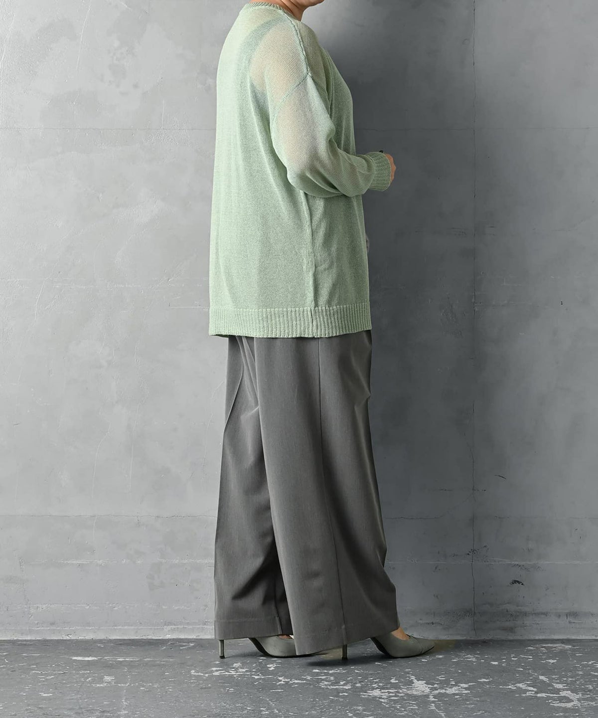 着用イメージ 163cm グリーン