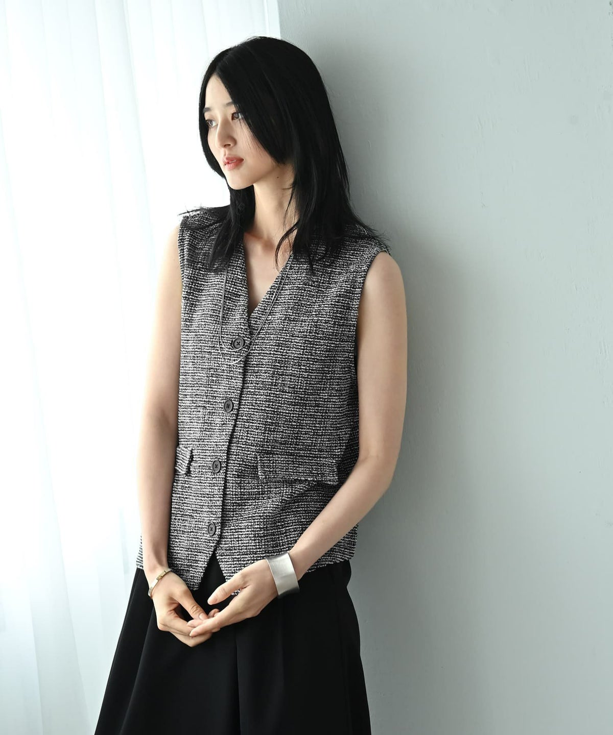 着用イメージ 170cm ブラック