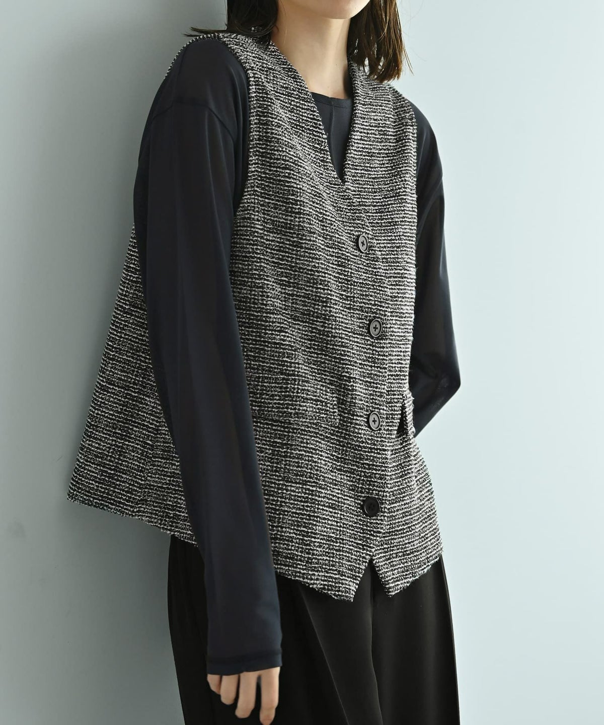 着用イメージ 170cm ブラック