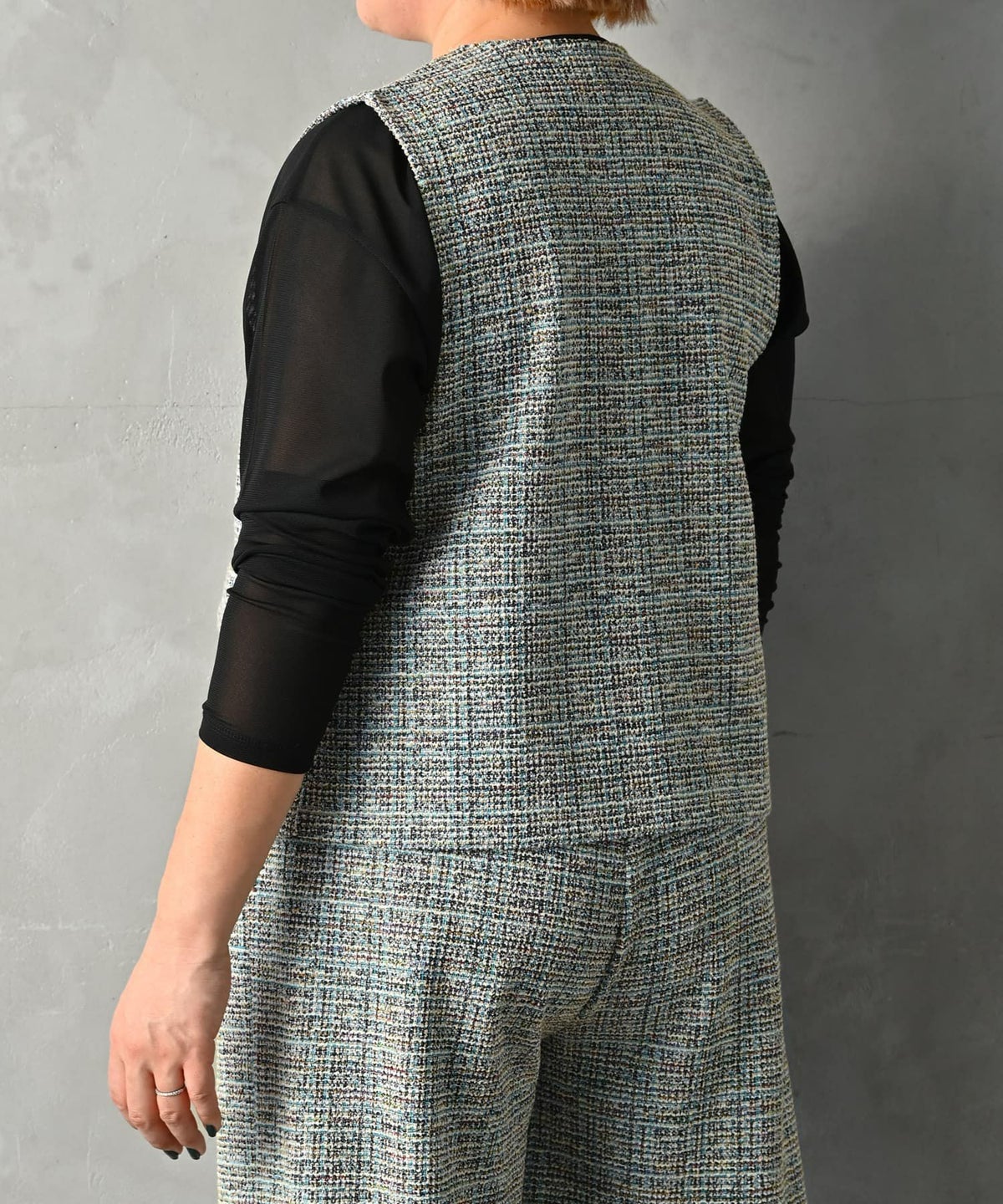 着用イメージ 163cm ブルー