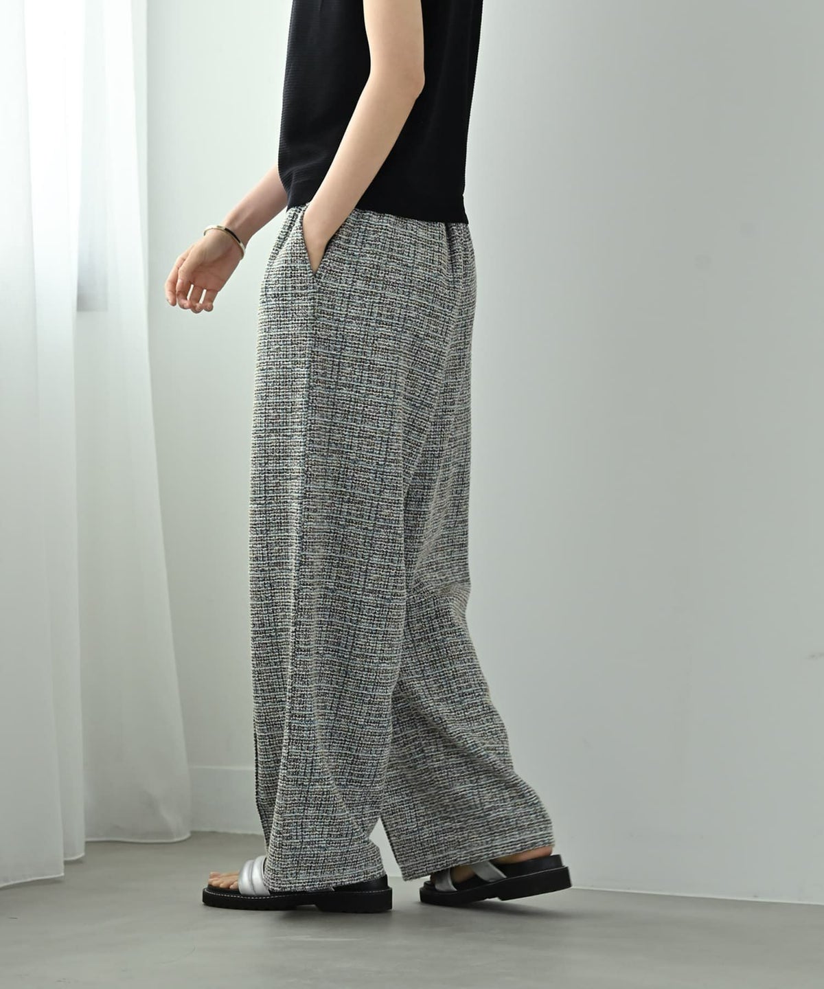 着用イメージ 170cm ブルー