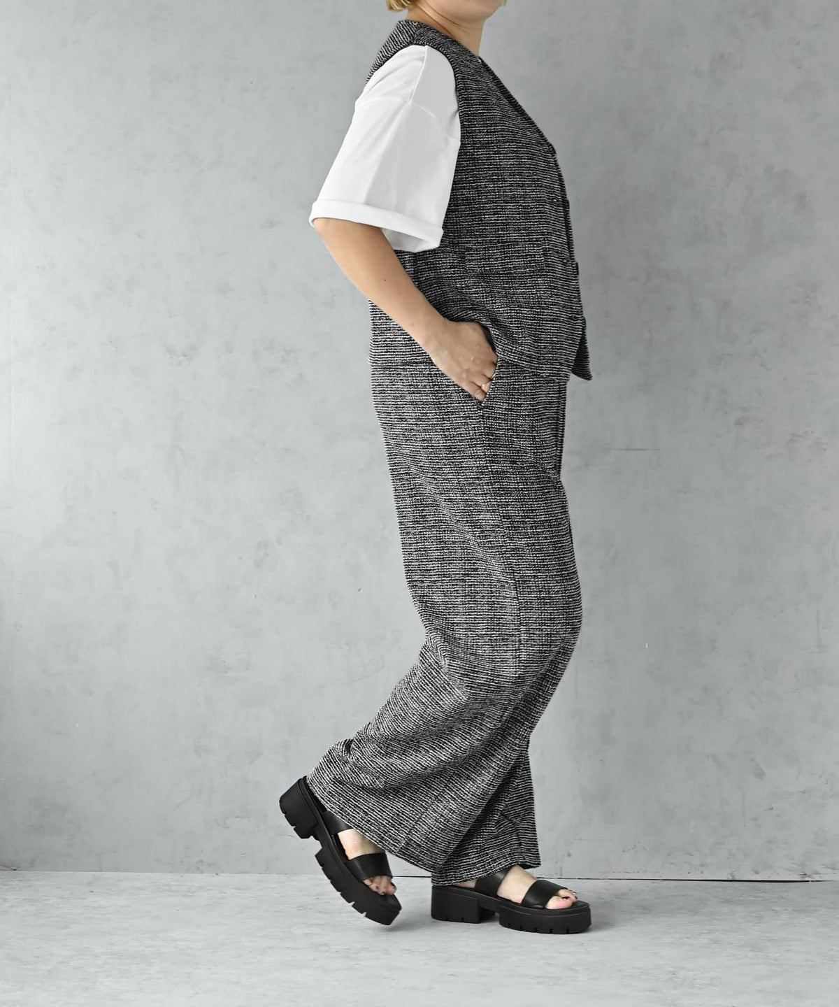 着用イメージ 163cm ブラック