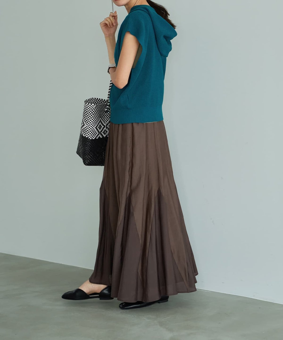 着用イメージ 165cm シアン