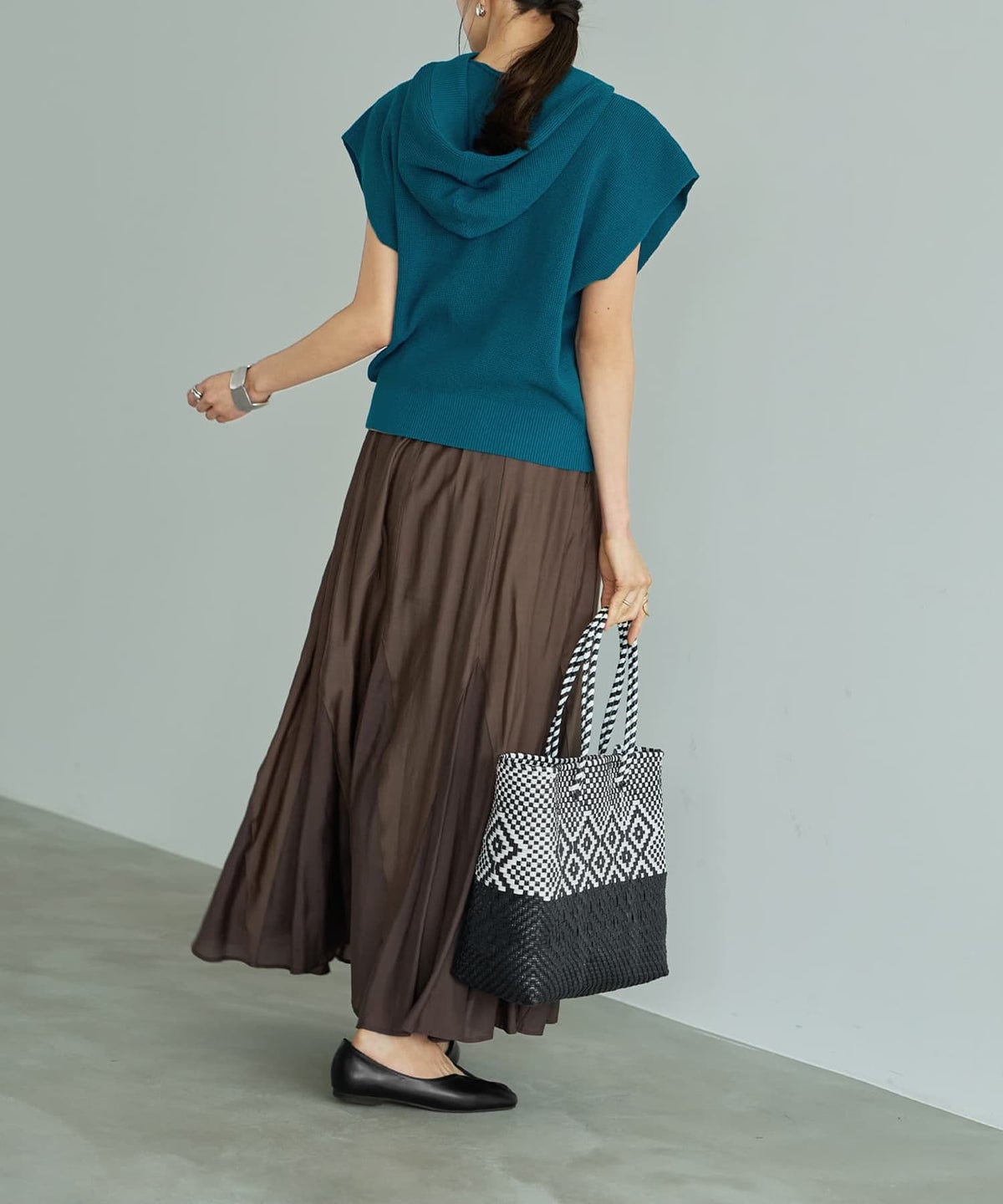 着用イメージ 165cm シアン