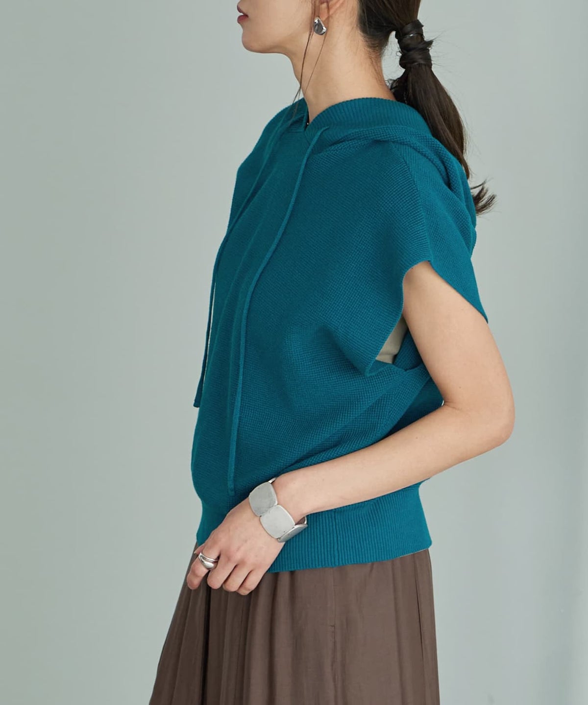 着用イメージ 165cm シアン