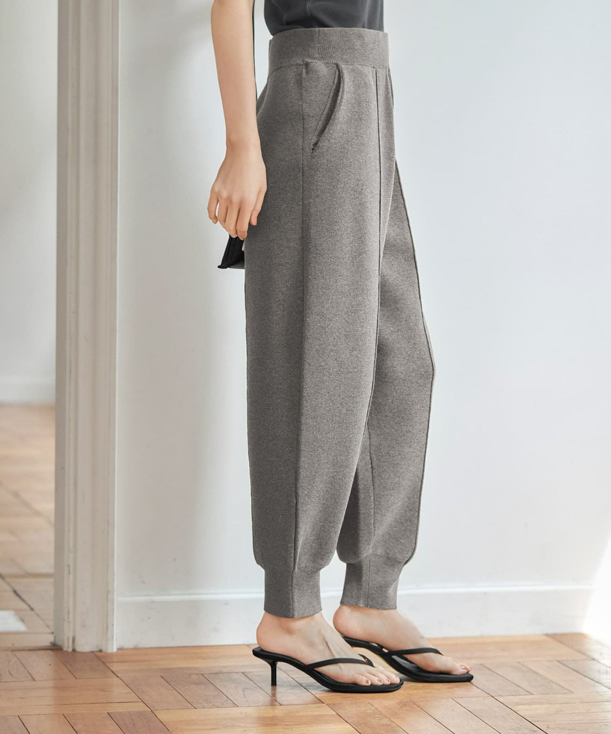 着用イメージ 166cm　ミドルグレー