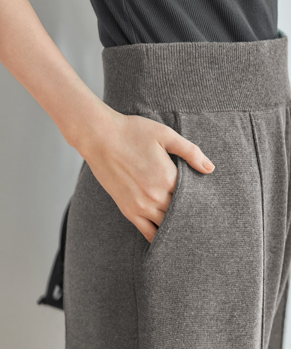 着用イメージ 166cm　ミドルグレー