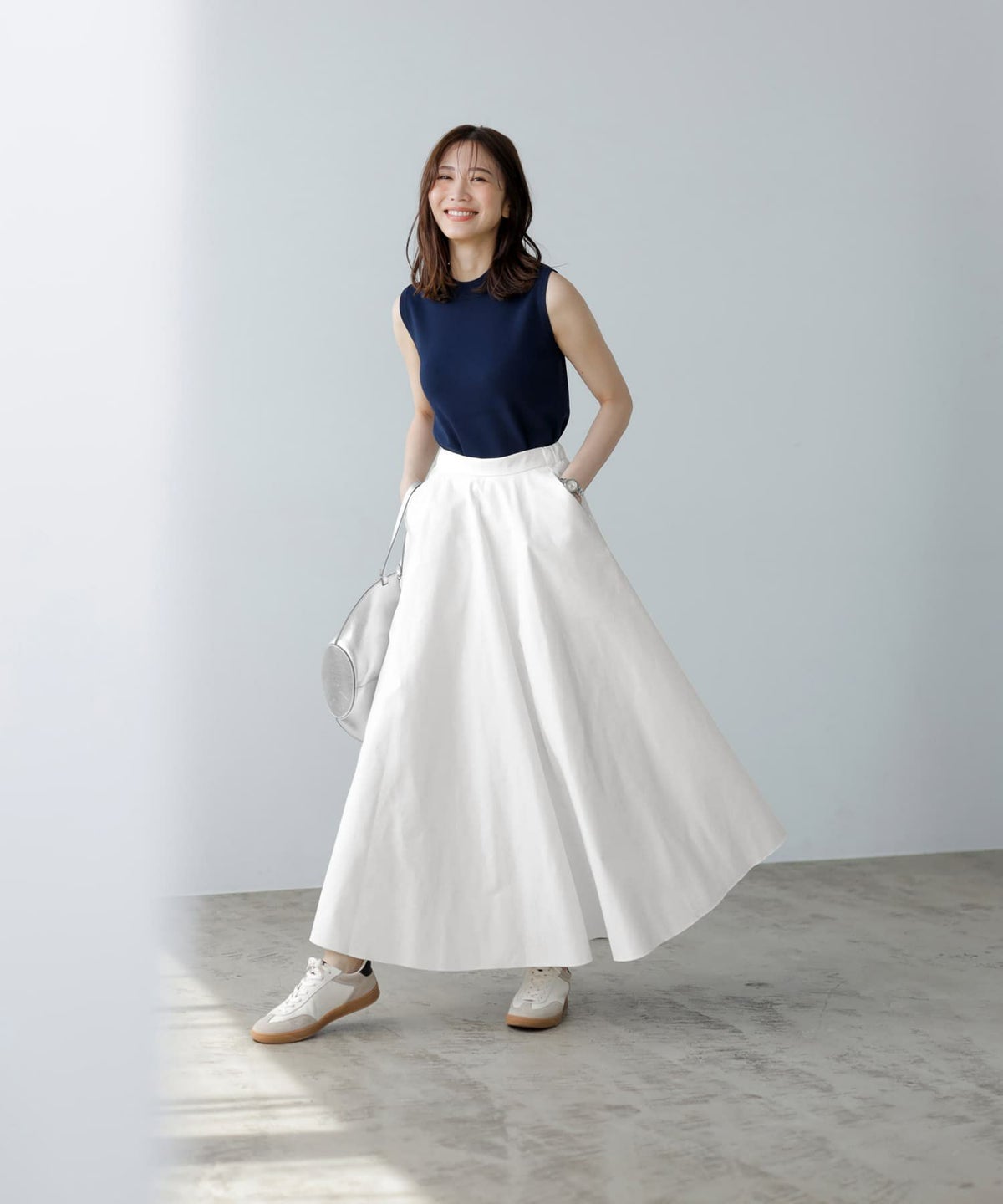 着用イメージ 166㎝　02サイズ　ホワイト