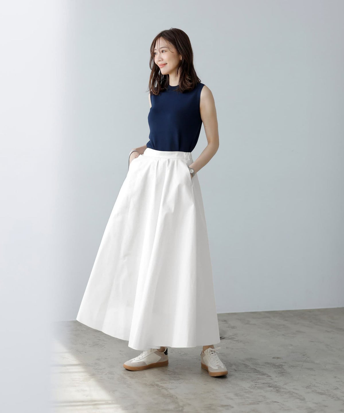 着用イメージ 166㎝　02サイズ　ホワイト