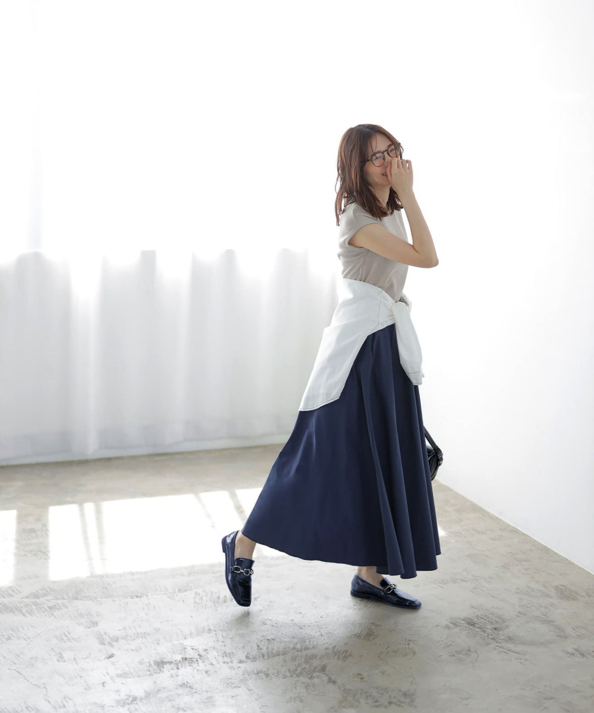 着用イメージ 166㎝　02サイズ　ネイビー