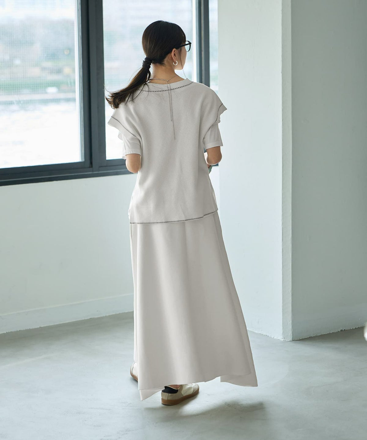 着用イメージ 165cm　ホワイト