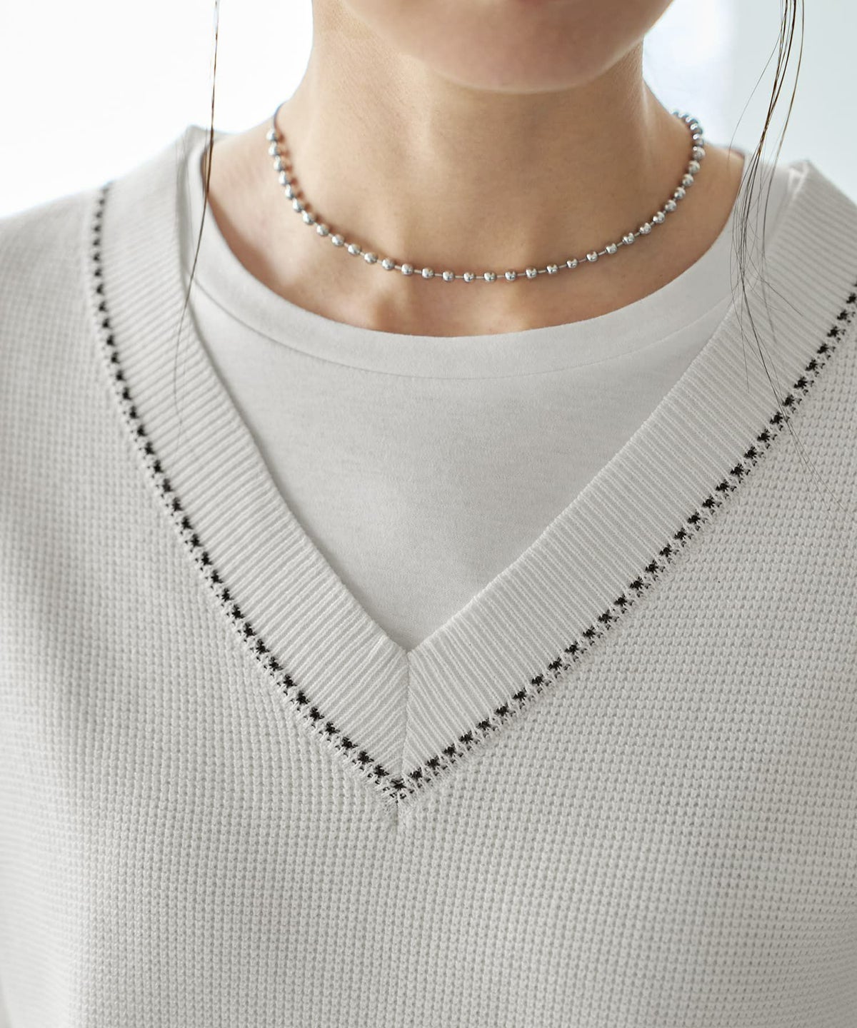 着用イメージ 165cm　ホワイト