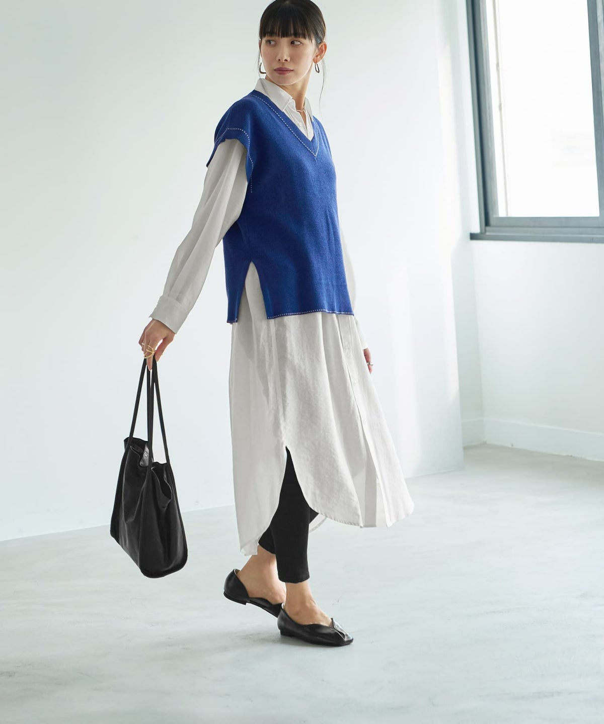 着用イメージ 165cm　ブルー