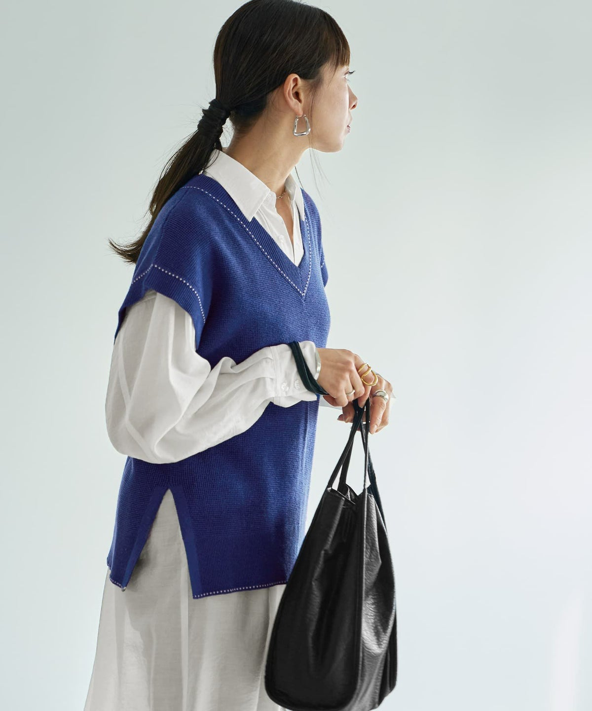 着用イメージ 165cm　ブルー