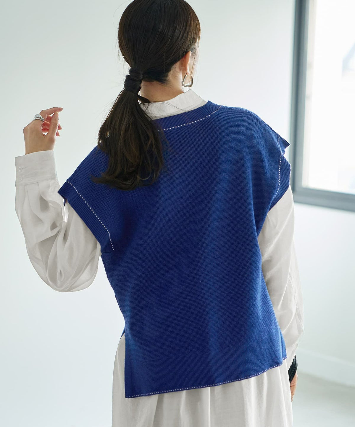 着用イメージ 165cm　ブルー