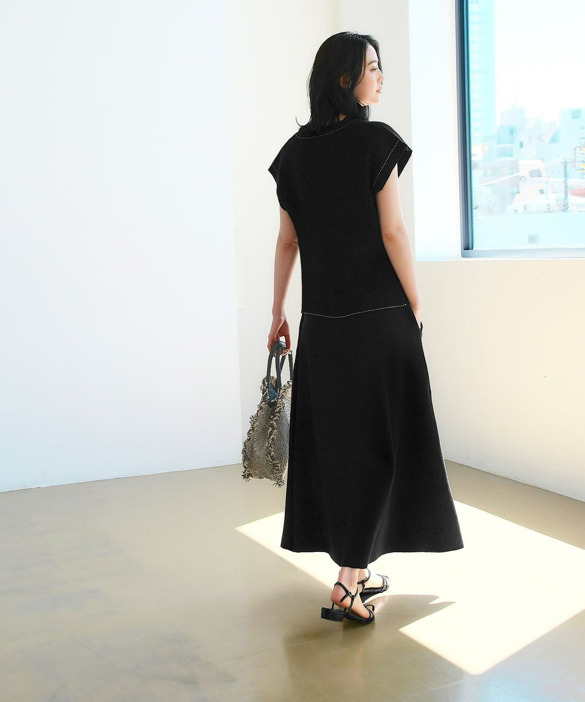 着用イメージ 170cm ブラック