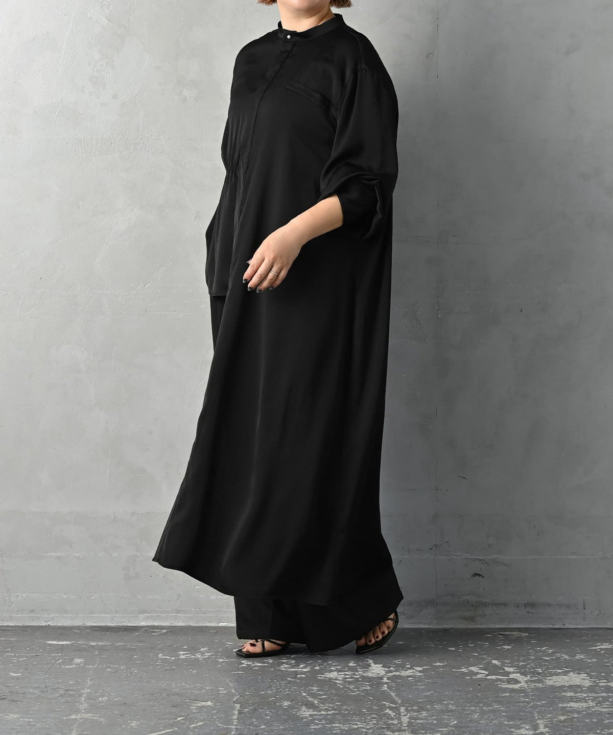 着用イメージ 163cm ブラック