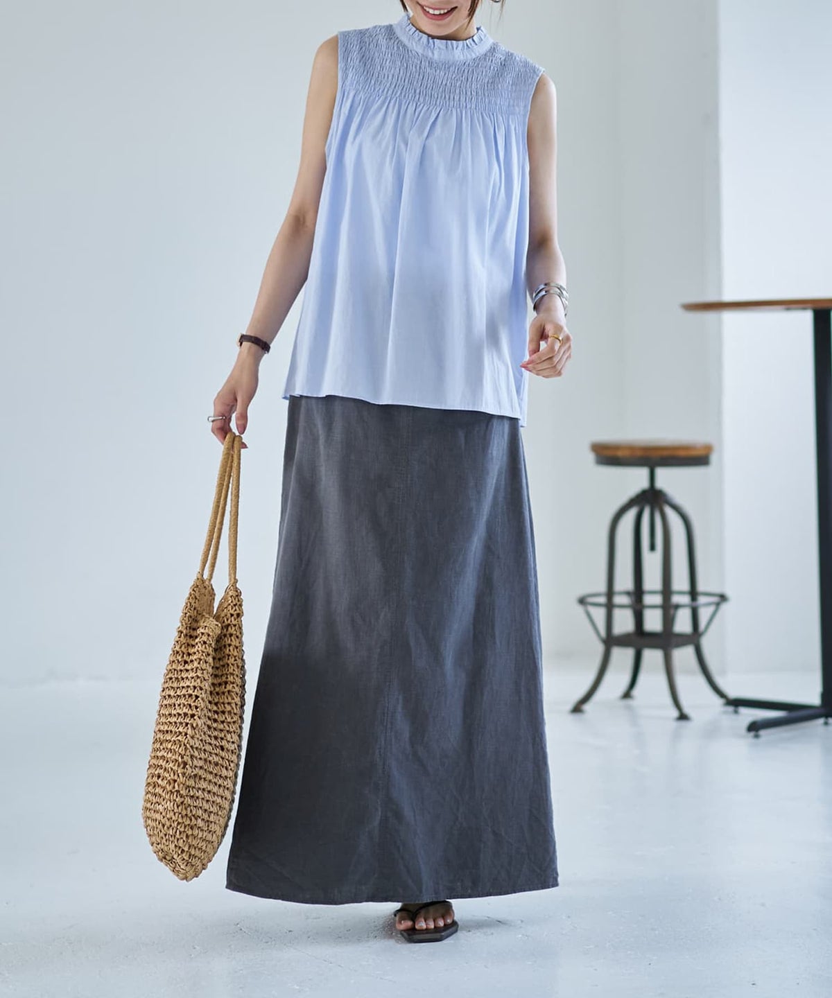 着用イメージ 166cm サックス