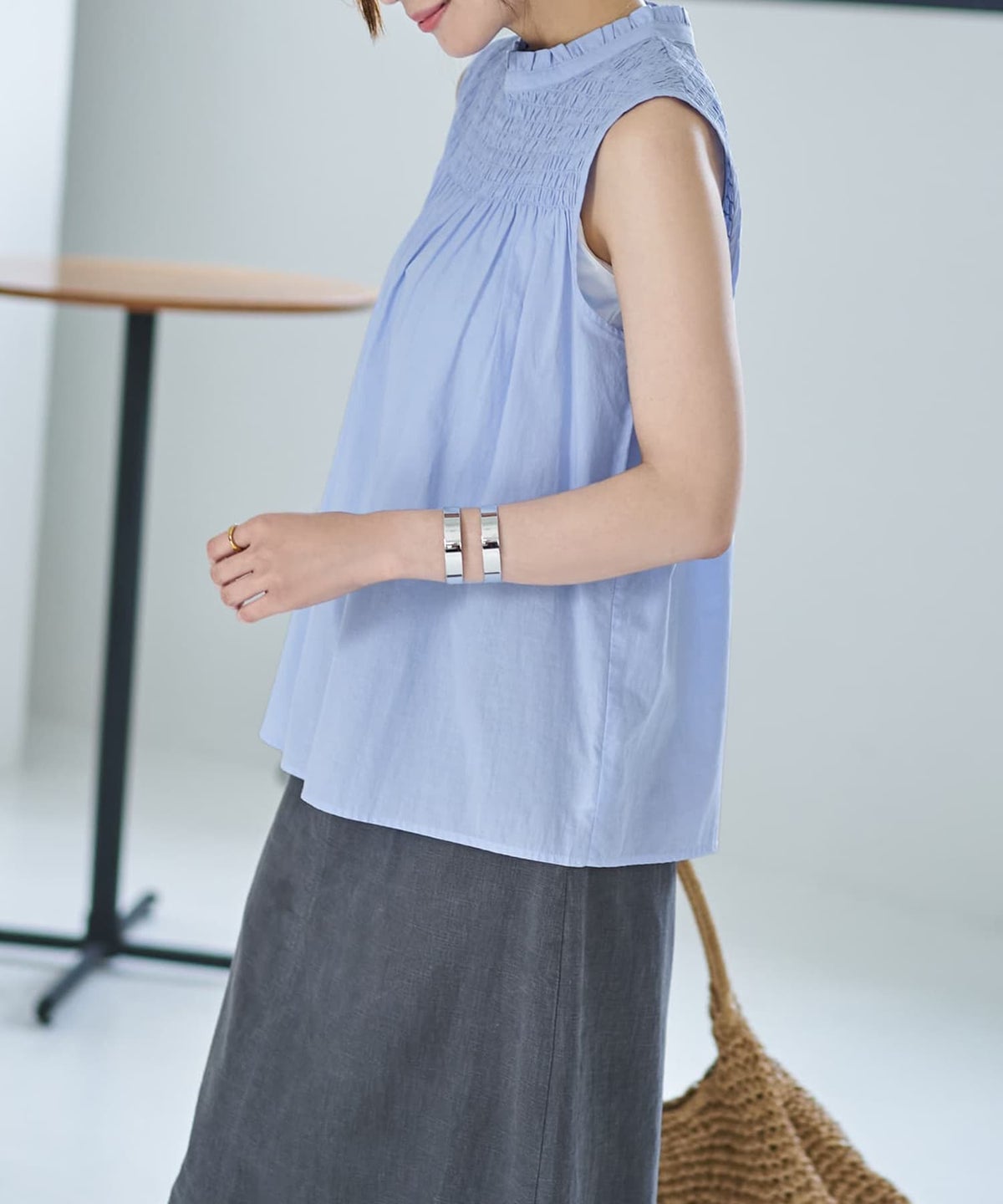 着用イメージ 166cm サックス