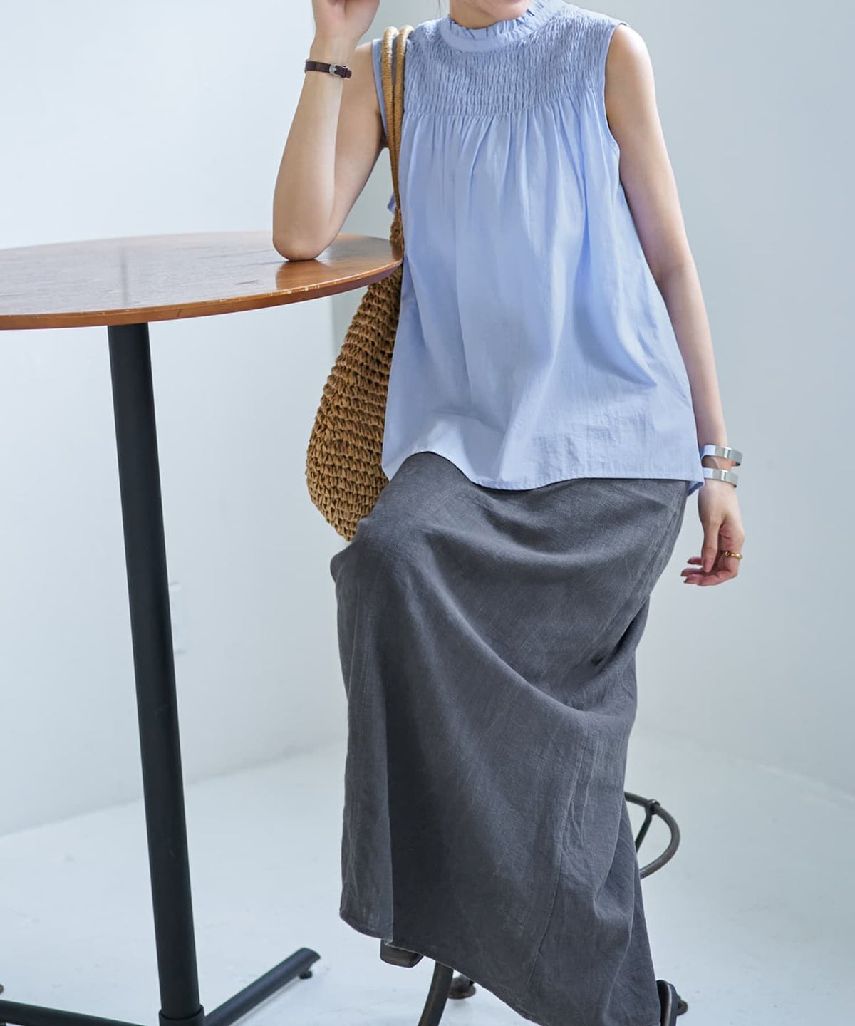 着用イメージ 166cm サックス