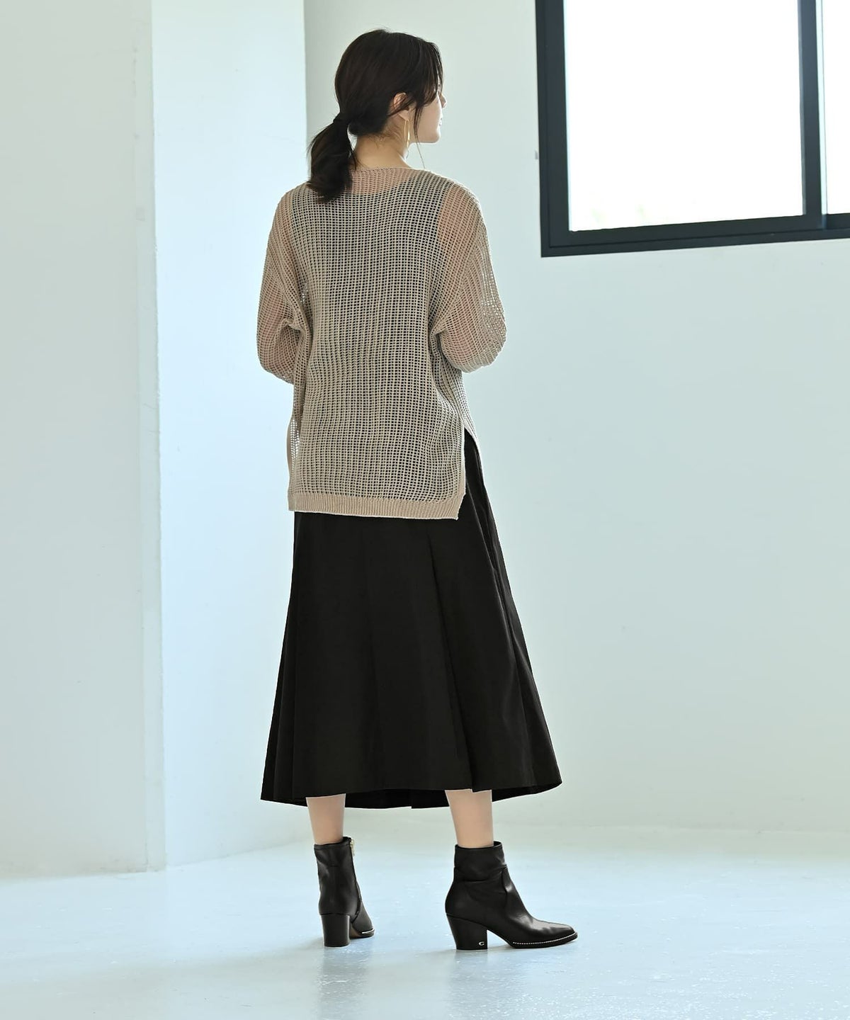 着用イメージ 172cm ブラック