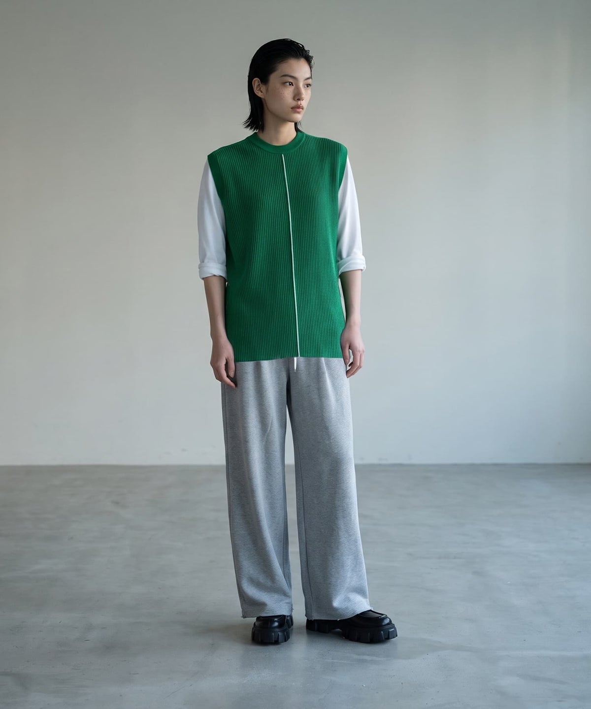 着用イメージ 170cm グリーン