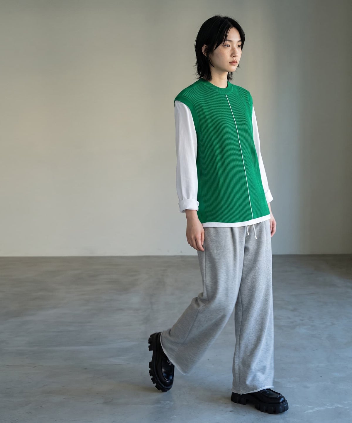 着用イメージ 170cm グリーン