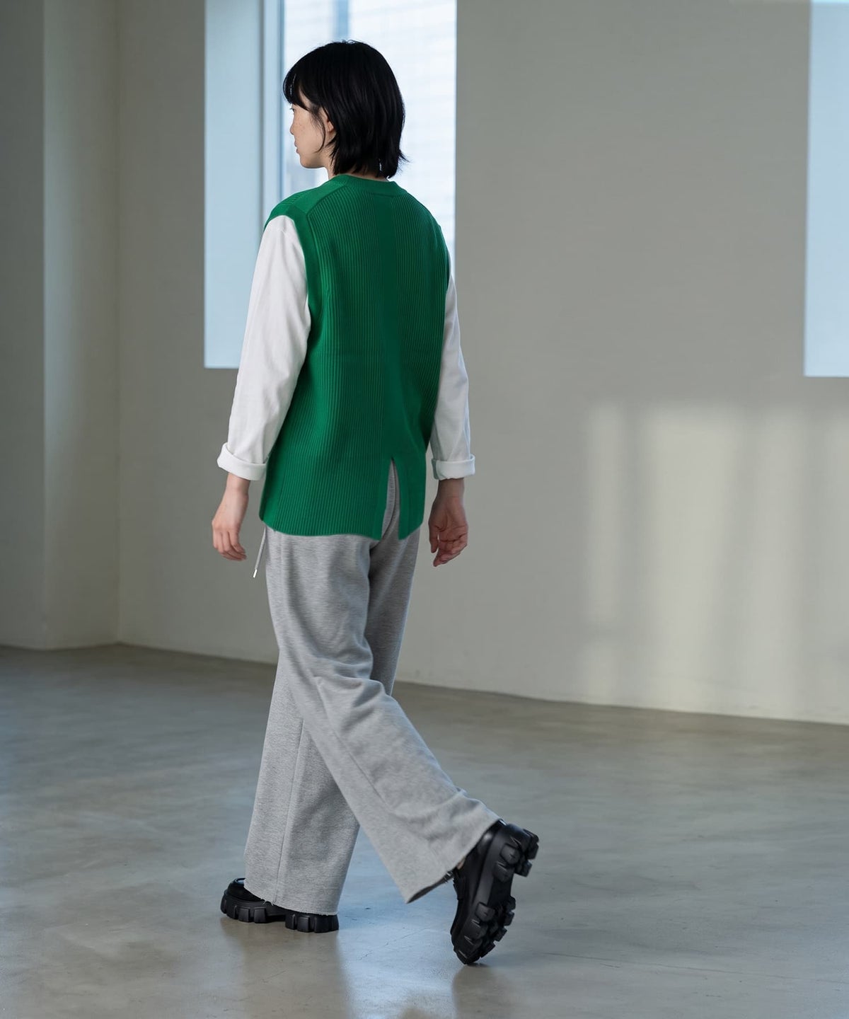 着用イメージ 170cm グリーン