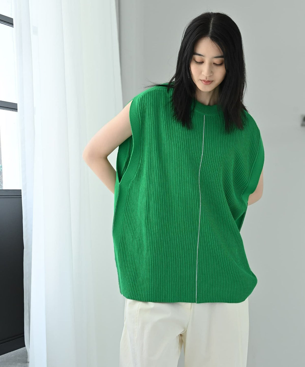 着用イメージ 170cm グリーン