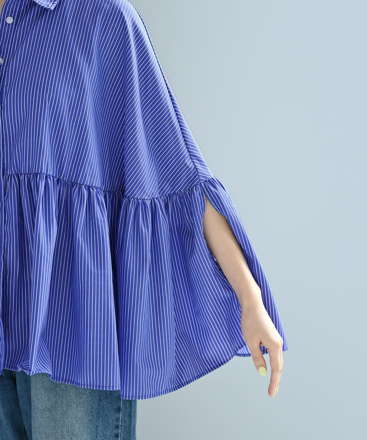 着用イメージ 172cm ブルー