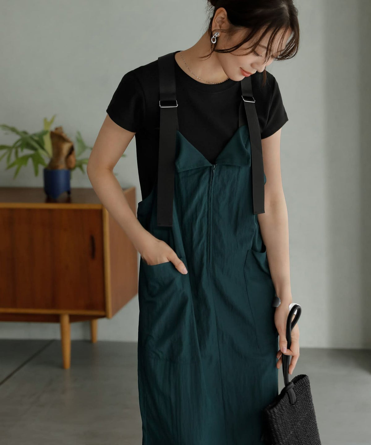 着用イメージ 166㎝　02サイズ　ダークグリーン